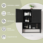 Smuxee Black Bathroom Cabinet Wall Mounted - Image 6