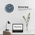 Roymnie Wall Clock, Silent Wall Clocks Battery Operated 8 Inch-Modern Non - Image 7