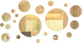 Shappy 32 Pieces Mirror Wall Stickers Removable Acrylic Setting Adhesive Round by Shappy