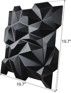 Art3d Decorative 3D Wall Panels 12 Pack 19.7" x 19.7" PVC 3D Diamond Wall Panel - Image 3