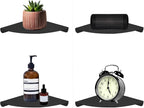 Small Floating Corner Shelves Metal Corner Wall Mounted Shelf Curved Corner - Image 5