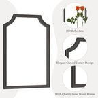 WallBeyond Scalloped Wood Mirror - Image 5