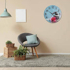 Mxocom Meditation Wall Clock Water Lily and Zen Stone Natural Still Relax 10 - Image 6