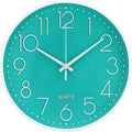 Wall Clock 10 Inch Non-Ticking Silent Modern Simple Style Round Decor Clock by BAKBRAND