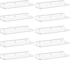 Lifewit Floating Shelves for Bathroom, Acrylic Wall Organizer for Perfume by Lifewit