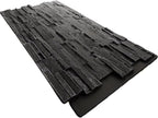 EverStone Cascade Faux Stone Panel, 48 5/8"W x 24 3/4"H x 1 1/4"D, Graphite - Image 6