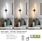 Daunton Modern Plug in Wall Sconces Set of Two, RC Dimmable LED Plug in Wall - Image 6