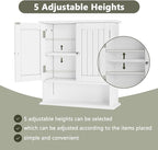 Smuxee White Bathroom Cabinet Wall Mounted, Small Bathroom Medicine Cabinet - Image 4