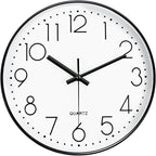 Silent Wall Clocks Battery Operated 8 Inch, Analog Wall Clock by MABPEDO