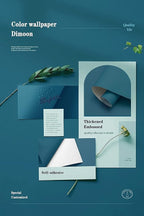Dimoon 236''x17.7'' Blue Peel and Stick Wallpaper Contact Paper Modern Self - Image 4