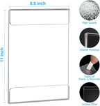 EHWINE 10 Pack 8.5x11 Wall Mount Acrylic Sign Holder, Wall Signs Photo Menu - Image 3
