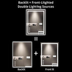 LOAAO 24X32 LED Bathroom Mirror - Image 6