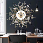 SIN&MI Large Wall Clocks, Silent Sunflower Shape Chic Decorative Wall Clock - Image 8