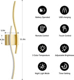 KARTOOSH Battery Operated Wall Sconces Set of Two - Image 5