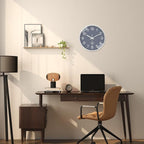 XNM 12 Inch Grey Modern Minimalist Wall Clocks Battery Operated Silent Non - Image 6