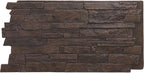 EverStone Acadia Ledge Faux Stone Panel, Dark Tobacco Color by EkenaMillwork