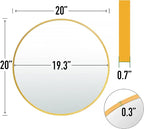 SCWF-GZ 20" Round Mirror Circle Wall Mounted Hanging or Against Wall Metal - Image 2
