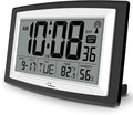 WallarGe Atomic Clock with Indoor Temperature and Humidity, 12.5 Inch by WallarGe
