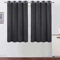 LEMOMO Dark Grey Thermal Blackout Curtains/52 x 54 Inch/Set of 2 Panels Room by Lemomo