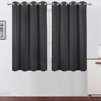 LEMOMO Dark Grey Thermal Blackout Curtains/52 x 54 Inch/Set of 2 Panels Room by Lemomo