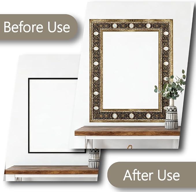 Black Gold Wallpaper Border 196.9 x 3.9 Inch Wall Border Trim Peel and Stick - Image 5