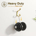 Gold Wall Hooks for Hanging Coats: Metal Mount - Image 5