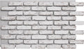 EverStone Aged Brick Faux Brick Panel, 46 7/8"W x 27"H x 1 1/4"D, Rustic White by EkenaMillwork