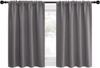 NICETOWN Short Curtains, Home Decoration Thermal Insulated Rod Pocket Blackout - Image 2