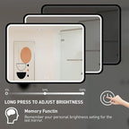 48x36 Inch LED Bathroom Mirror - Image 4