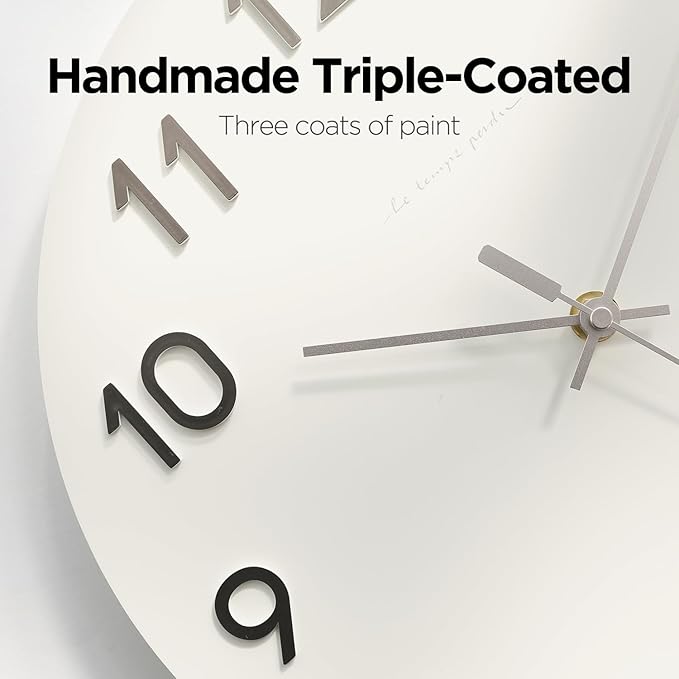 mooas 3D Numbers Modern Wall Clock - Image 7
