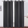 LEMOMO Dark Grey Thermal Blackout Curtains/42 x 84 Inch/Set of 2 Panels Room by Lemomo
