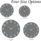 Roymnie Wall Clock 14 Inch, Modern Wall Clocks Battery Operated, Silent Non - Image 2