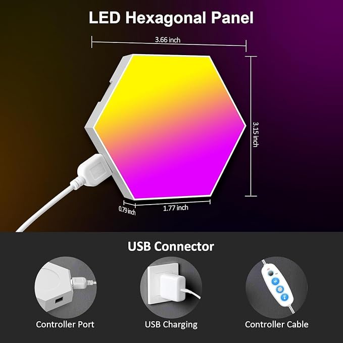 Kangtaixin Hexagon LED Lights 8 Pack - Image 6