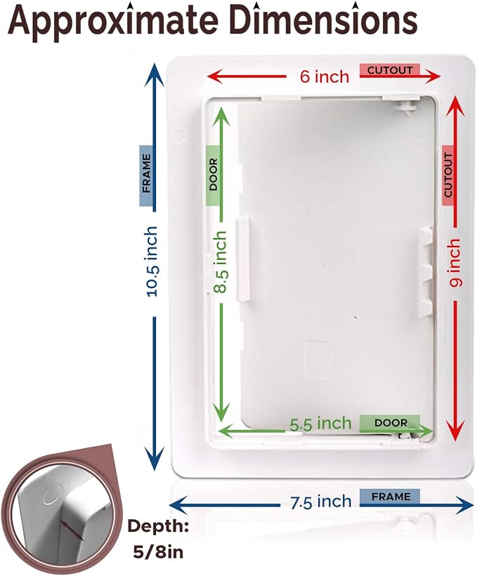 Morvat Access Panel 6x9 Inch for Drywall & Ceiling - Image 2