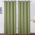 LEMOMO Sage Green Thermal Blackout Curtains/52 x 95 Inch/Set of 2 Panels Room by Lemomo