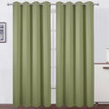 LEMOMO Blackout Curtains 52 x 108 inch/Sage Green Curtains Set of 2 by Lemomo