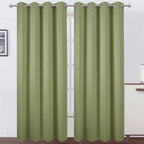 LEMOMO Blackout Curtains 66 x 95 inch/Sage Green Curtains Set of 2 by Lemomo