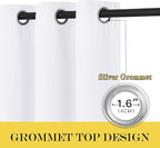 NICETOWN Room Darkening Short Curtain 54 inches Long - Image 6
