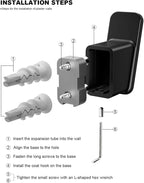 4-Pack Matte Black Towel Hook for Bathroom, Robe Coat Hook, Heavy Duty Wall - Image 8