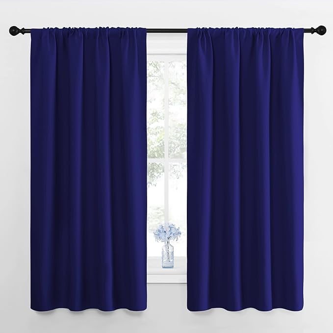 NICETOWN Kitchen Curtains, Short Blackout Drapes, 34 in x 45 in, Thermal by NICETOWN