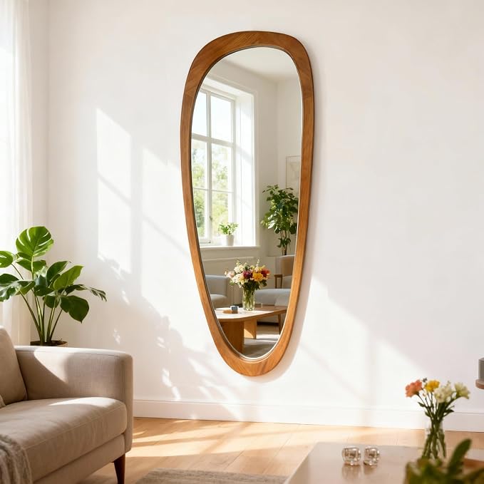 BOMINICA Full Length Irregular Wall Mirror, Large Decorative Floor Mirror - Image 9