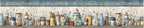 Rustic Country Mason Jar Wallpaper Border 196x4 Inch Peel and Stick Wall Border - Image 2