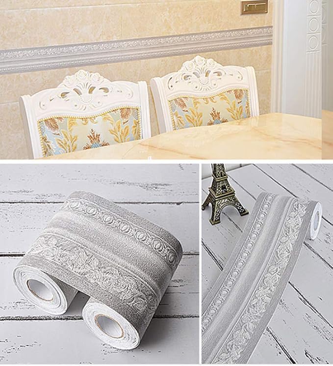 3D Wood Grain Self Adhesive Peel and Stick Waterproof Wall Border Easy to Apply - Image 5