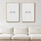 Framed Neutral Boho Wall Art for Bedroom, Mid Century Modern Bohemian Canvas - Image 3