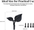4pcs Iron Leaf Wall Hooks - Image 5