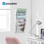 Gawerk Clear Acrylic Single Pocket, Plastic Hanging Wall Mount File Holder - Image 7