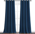 NICETOWN Moroccan Blue Blackout Curtains 120" Long - Image 2