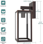 MAXvolador Outdoor Wall Sconce, Exterior Waterproof Wall Lantern Light Fixture - Image 4