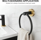 SetSail Towel Holder for Bathroom Wall Stainless Steel Hand Towel Ring Heavy - Image 7