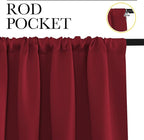 NICETOWN 40inch Curtains for Small Windows, Thermal Insulated Privacy Short - Image 3